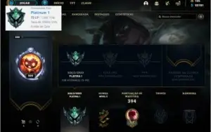 Conta Platina 1 com 123 champs e 59 skins