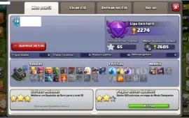 CONTA CLASH OF CLANS NIVEL 76