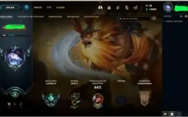 Conta lol lvl  470 platina 4 + 153 skins