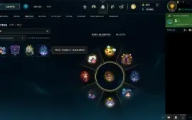 Conta LOL Ouro Todos os campeões + 280 SKINS MMR DIAMANTE