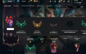 Esmeralda 4 com TODOS os champs e 338 Skins (MID / ADC / JG)