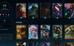 CONTA LOL - LVL 154 - 132 Champions - 59 Skins - FULL ACESSO
