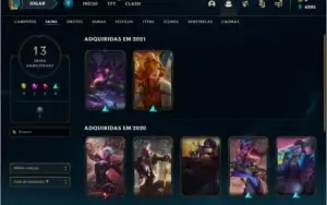 3 Contas de league of legends