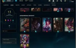 3 Contas de league of legends