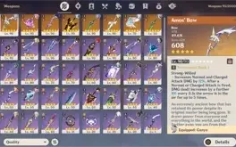 AR 57 - Conta com 15 personagens 5⭐ e 8 armas 5⭐