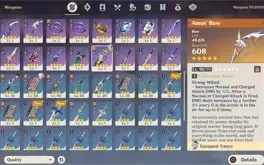 AR 57 - Conta com 15 personagens 5⭐ e 8 armas 5⭐