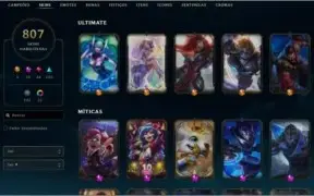 Conta LoL season 2 com diversas skins raras 807 8k de RP