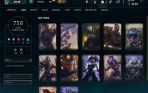 Esmeralda 2 com TODOS os champs e 758 Skins + 12 Vitoriosas