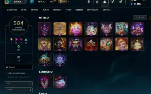 Esmeralda 2 com TODOS os champs e 758 Skins + 12 Vitoriosas