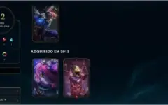Conta Gold 1 solo/plat 5 flex/45 champions/12 skins
