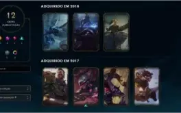 Conta Gold 1 solo/plat 5 flex/45 champions/12 skins