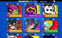 Melhor conta brawl stars • 79/80 brawlers • Várias skins