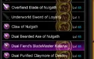 Adventure Quest Worlds, Conta com 2 orbs e itens do nulgath