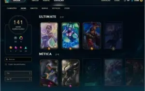 Conta LOL Diamante Completa