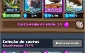 Conta Clash Royale, Lv9 + 220mil DE OURO +3k Trofeus