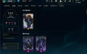 Bronze 2 com TODOS os champs e 101 Skins ( Mais de 70 Jogos)