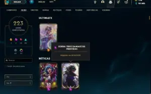 Conta Bronze 1 com 150 Champs e 223 Skins + 1 Prestigio