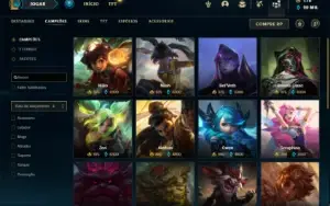 Conta Bronze 1 com 150 Champs e 223 Skins + 1 Prestigio