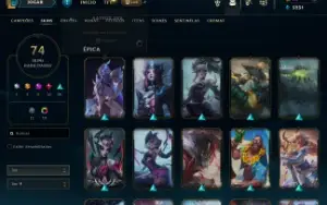 conta level 193 ] varias skin skin da