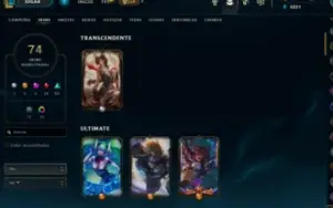 conta level 193 ] varias skin skin da