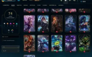 conta level 193 ] varias skin skin da