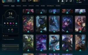 conta level 193 ] varias skin skin da