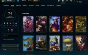 conta level 193 ] varias skin skin da