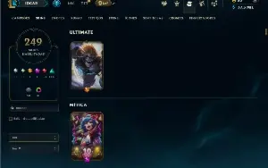 Unranked com TODOS os champs e 249 Skins ( MAIN ADC )