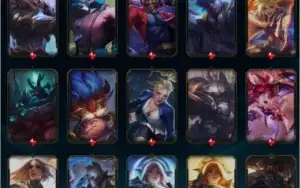 Conta Platina League of Legends com 421 skins (12 miticas)