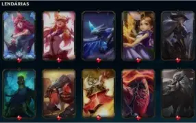 Conta Platina League of Legends com 421 skins (12 miticas)