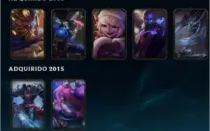 Conta Platina V com 50 personagens
