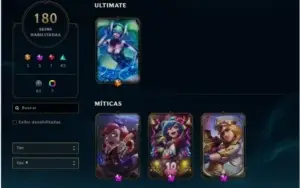 Conta de 2013, Diamante 1, 180 skins c/ Todos os Campeões