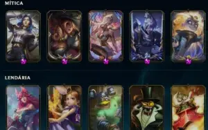 Conta LOL RARA / Full Champions / 408 Skins / Jinx Fragmenta
