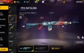 Conta de Free Fire com o primeiro passe e algumas roupas