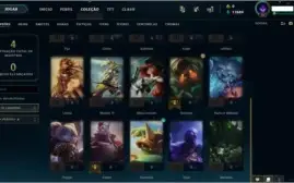 CONTA LOL SMURF LVL 30, 20 CHAMPS E 17K DE EA