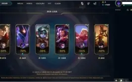 CONTA LOL SMURF LVL 30, 20 CHAMPS E 17K DE EA