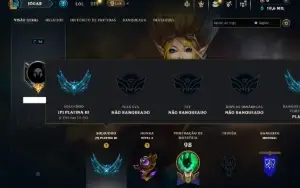 Platina 3 com 50 Champs e 11 Skins
