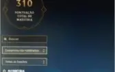 Conta de league of legends com todos champs e 223 skins