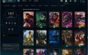 Conta LoL 183 skins, 7 vitoriosas mmr platina