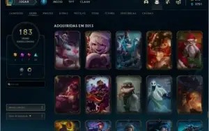 Conta LoL 183 skins, 7 vitoriosas mmr platina
