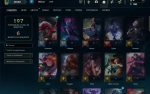 Bronze 4 com 60 Champs e 26 Skins + 5 Espolios