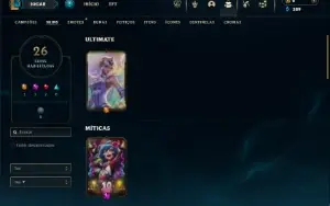Bronze 4 com 60 Champs e 26 Skins + 5 Espolios