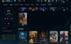 Bronze 4 com 60 Champs e 26 Skins + 5 Espolios