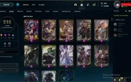 Conta LoL 235 skins