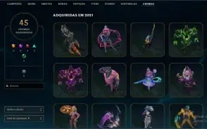 Conta LoL 235 skins