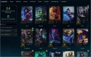 Conta mestre LOL barata