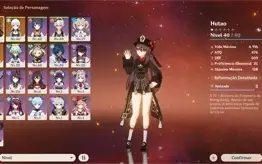 CONTA NA AR 25 Rerol⭐Hutao + Ayaka 5 + vários personagens 4⭐