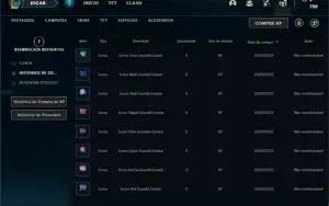 Conta bronze 1 com 23 Champs e 3 Skins + 6 Espolios