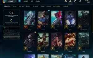 Conta bronze 1 com 23 Champs e 3 Skins + 6 Espolios