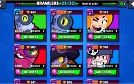 Conta de Brawl Stars com 14k de troféus